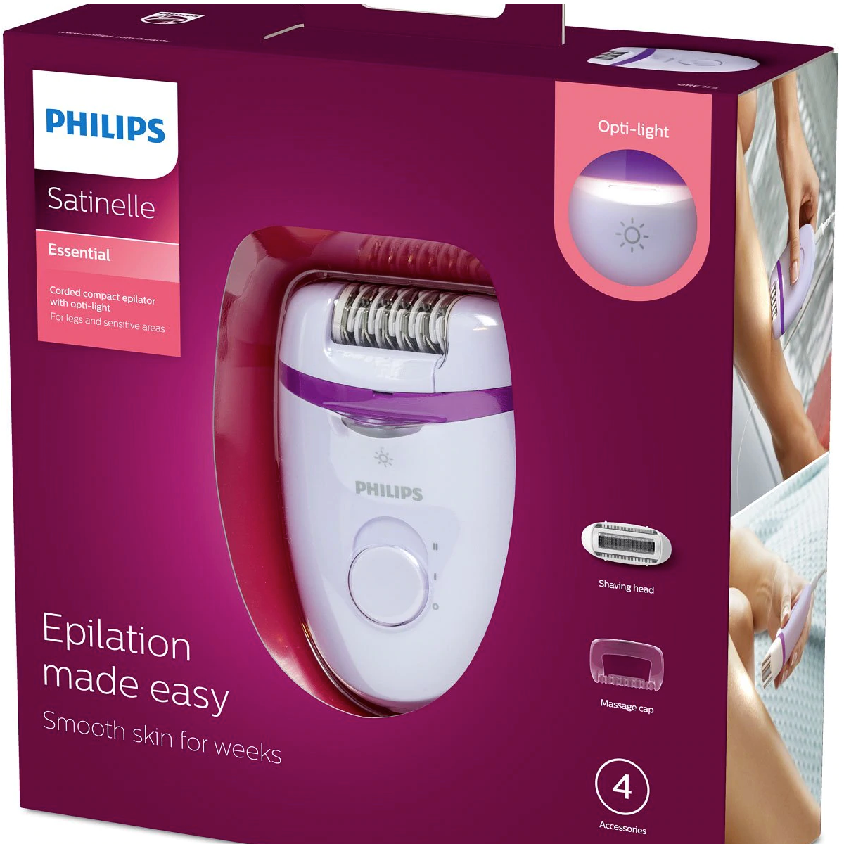 Depiladora Philips Satinelle BRE 275