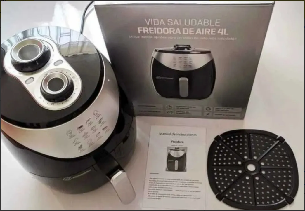 Freidora De Aire Sin Aceite ICM Extra Grande (4 Litros)