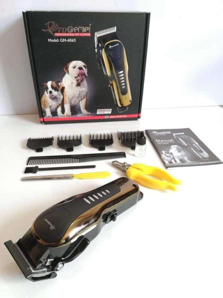 Kit Máquina Peluquera Recargable Para Mascotas. Ref. GM6063