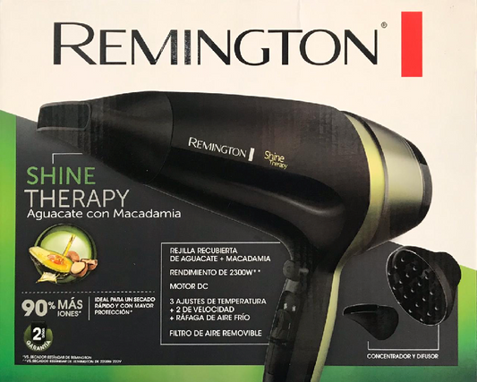 Secador Cabello Remington Macadamia Aguacate Shine Therapy
