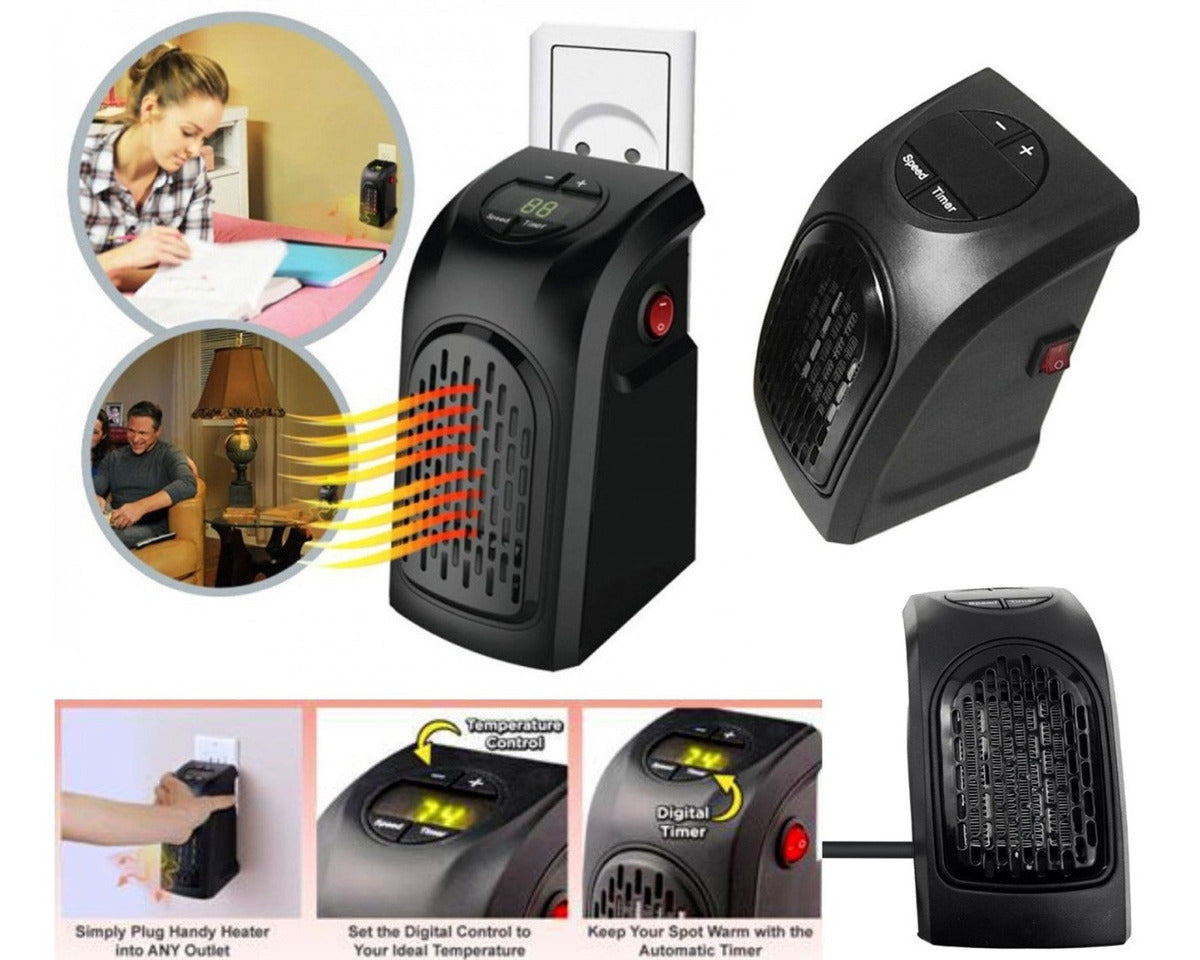 Calentador Ambiente Portátil Calefactor De Pared 400w