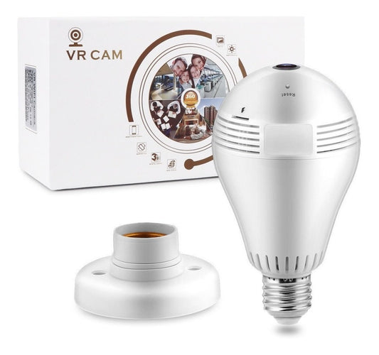Camara De Bombillo Wifi VR V380 360º