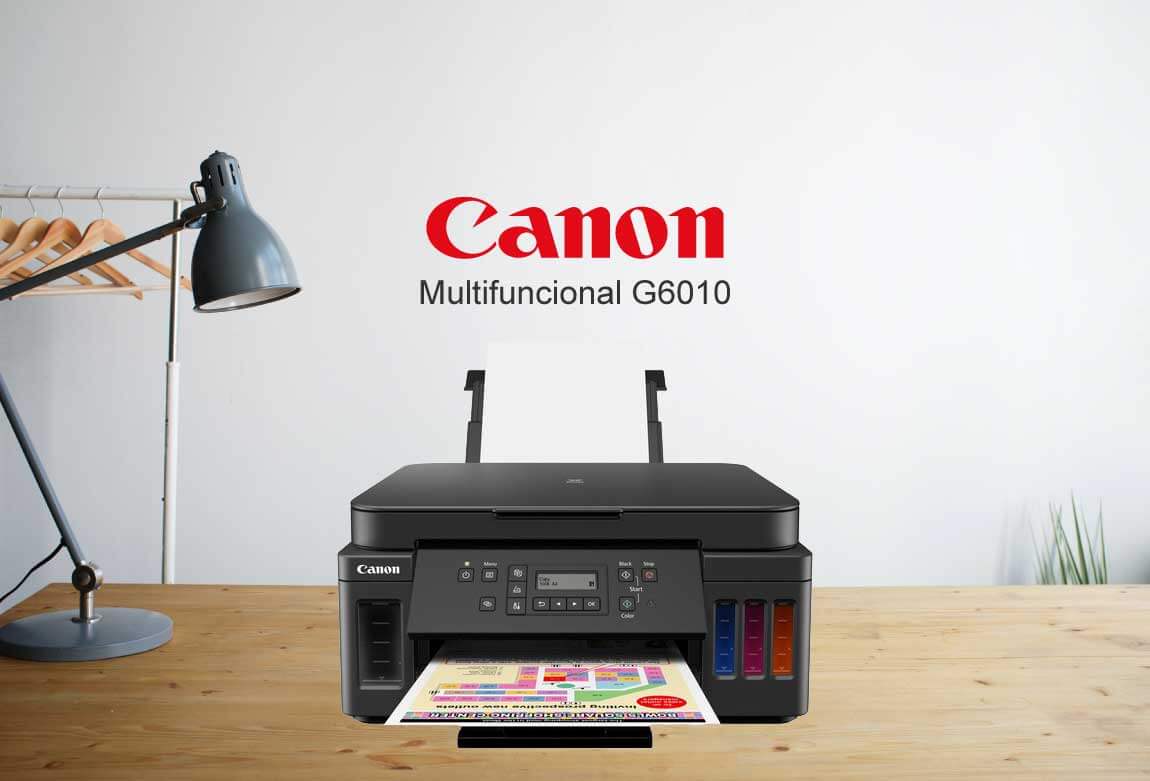 Impresora Multifuncional Duplex Canon G6010 Tinta Original