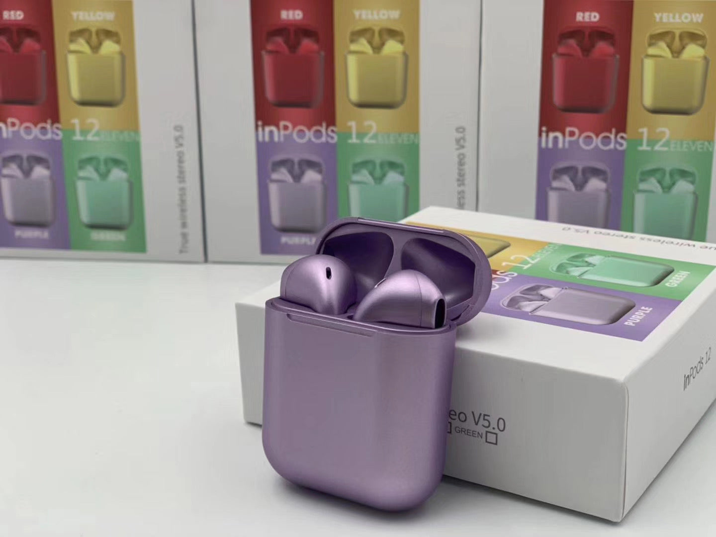 Inpods I12 Táctiles Con Bluetooth Metalizados