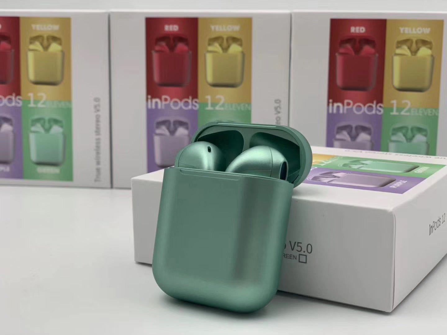 Inpods I12 Táctiles Con Bluetooth Metalizados