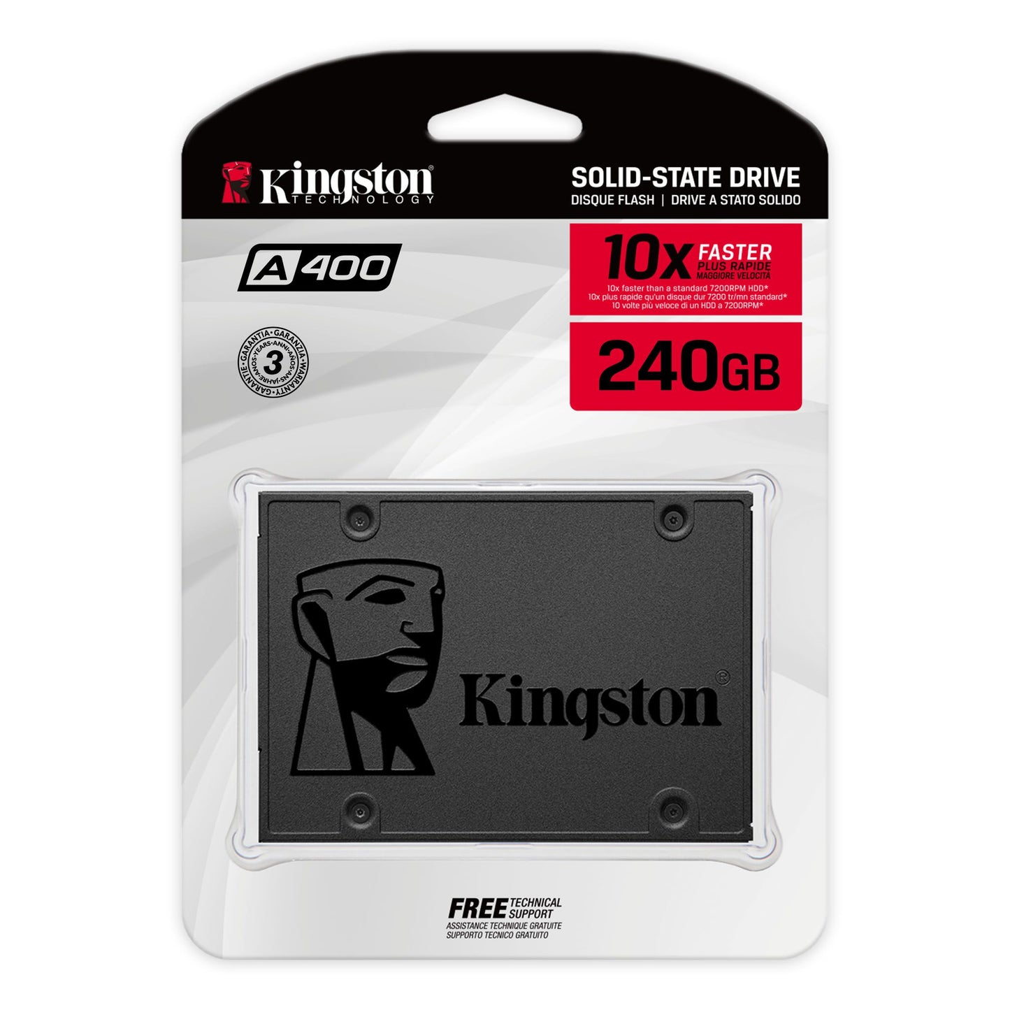 Disco Duro de Estado Solido SSD de 240gb Kingston A400 2.5