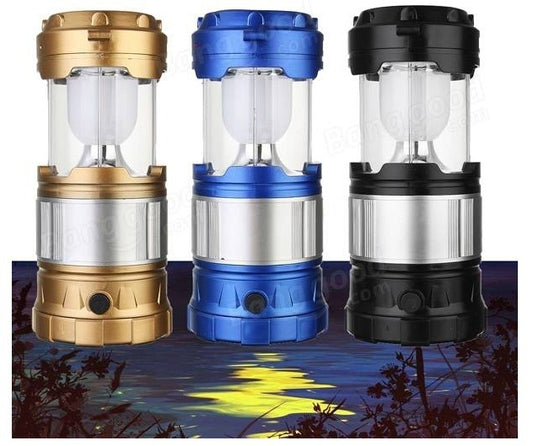 Lampara Linterna Recargable Corriente, Luz Solar 15cm Camping