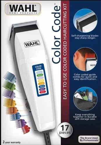 Maquina Wahl Color Code Peluquera 17 Piezas