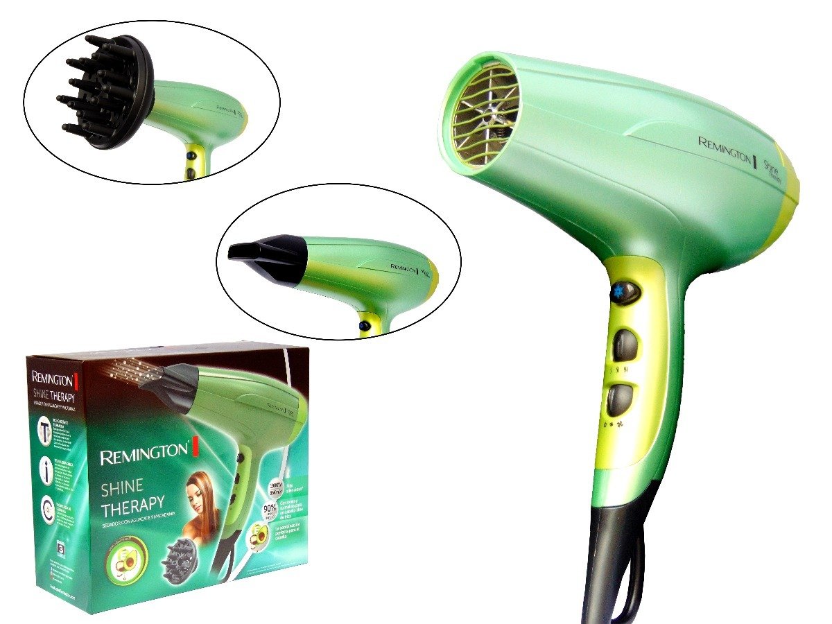 Secador Cabello Remington Aguacate Macadamia.
