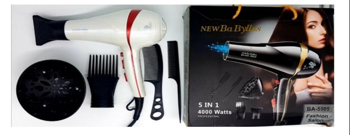 Secador De Pelo Newbabyllss 5505 4000w 5en1